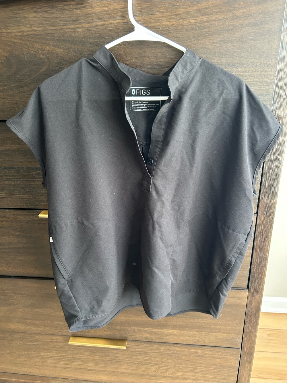 FIGS Black Scrub Jacket